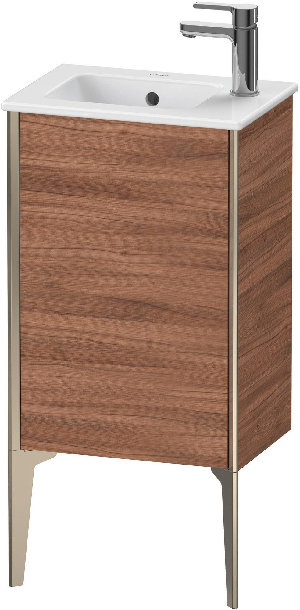 DURAVIT XViu Waschtischunterbau bodenstehend, 1 Tür, Nussbaum dunkel, 594 mm