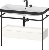 DURAVIT Happy D.2 c-bonded Waschtischset mit Metallkonsole, 975 mm, Weiß