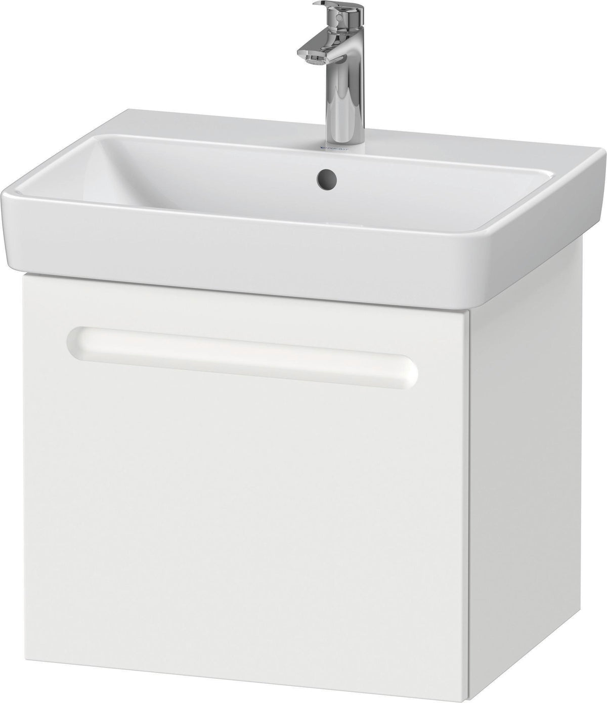 Duravit No.1 Waschtischunterbau wandhängend 540 mm mit 1 Auszug, weiß matt