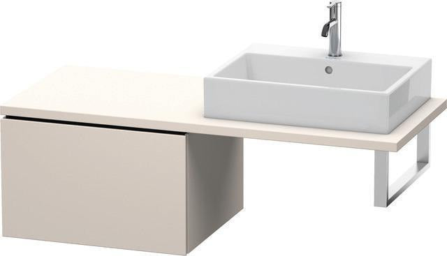 Duravit L-Cube Unterschrank 620 mm taupe supermatt mit 1 Auszug und Dämpfung