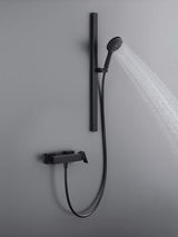 DURAVIT Handbrause MinusFlow 3-Jet D120 Rain/Pulse/Mono, Schwarz Matt – 120 mm Duschkopf mit Antikalk