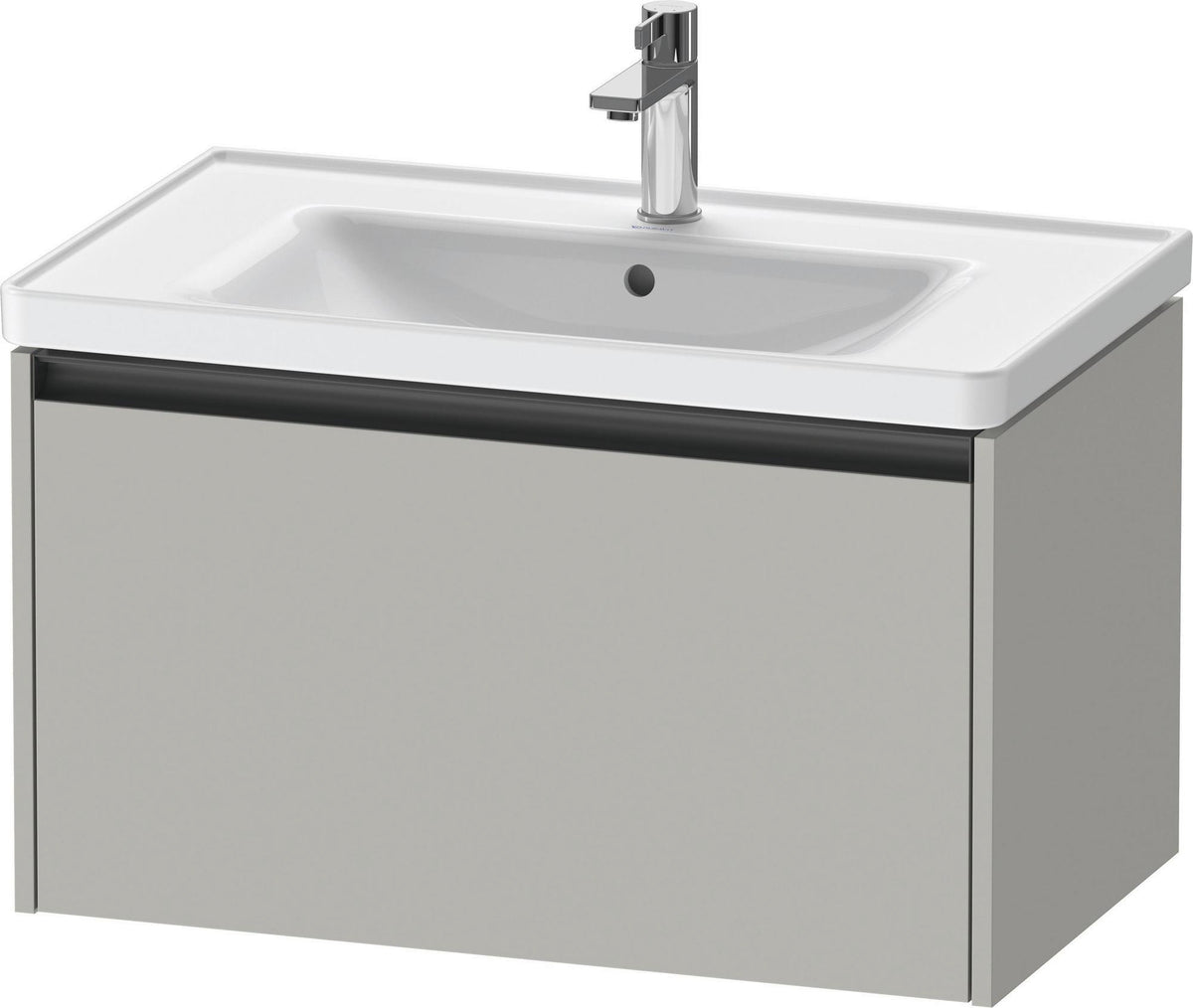 DURAVIT Ketho.2 Waschtischunterbau 784 mm betongrau matt, wandhängend, 1 Auszug