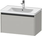 betongrau matt / 1 Auszug / Waschtischunterbau