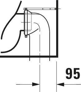 DURAVIT D-Neo Stand-Tiefspül-WC weiß rimless mit Geruchsabsaugung und Befestigungsmaterial
