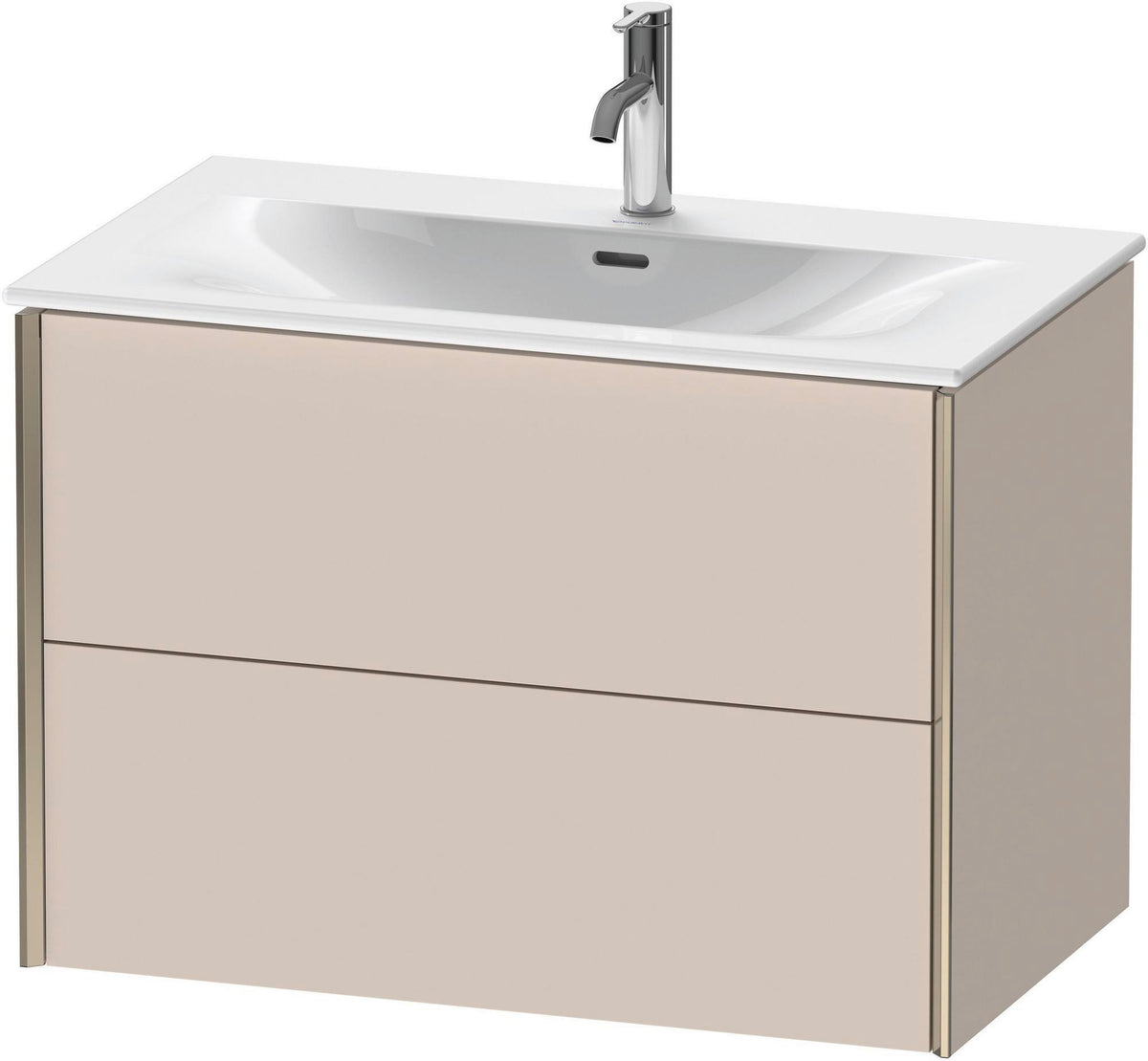 DURAVIT XViu Waschtischunterbau 810 mm wandhängend mit 2 Schubkästen und Tip-On Technik