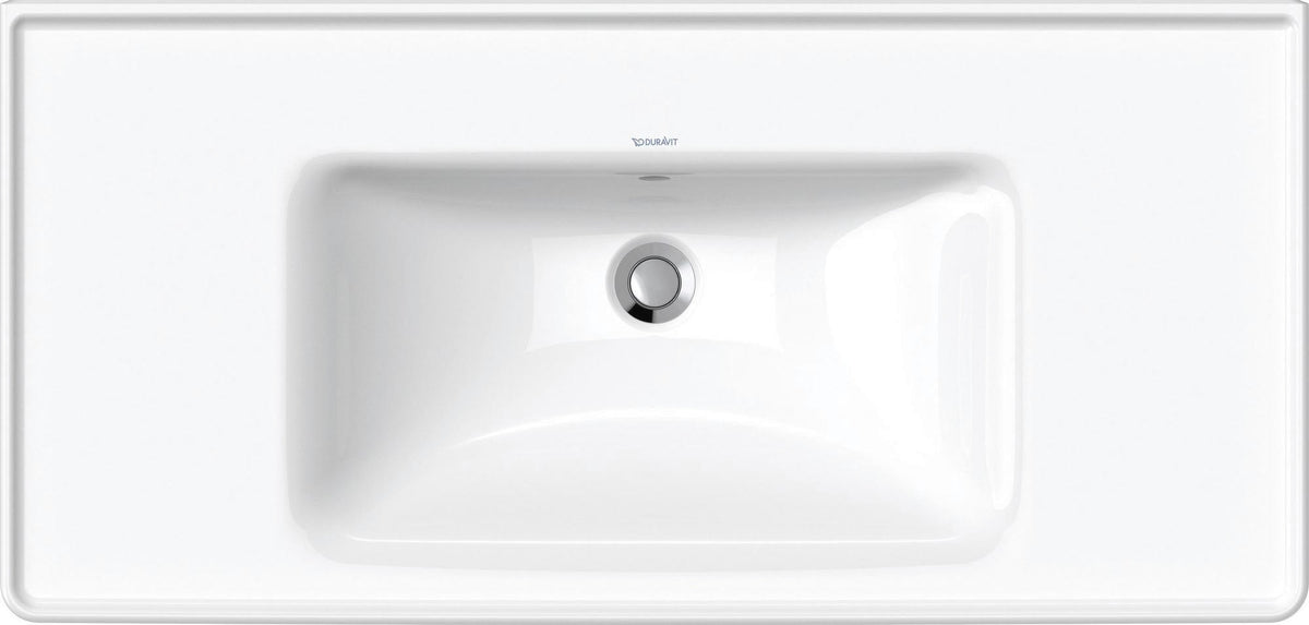 Duravit D-Neo Wandwaschtisch 650 mm weiß mit Überlauf und WonderGliss