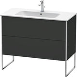 Duravit XSquare Waschtischunterbau 1010 mm mit 2 Auszügen, s-matt, Eiche Ahorn, Midi