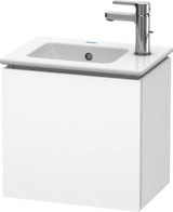 Duravit L-Cube Waschtischunterbau 420 mm wandhängend, 1 Tür rechts, weiß matt – Christian Werner Design