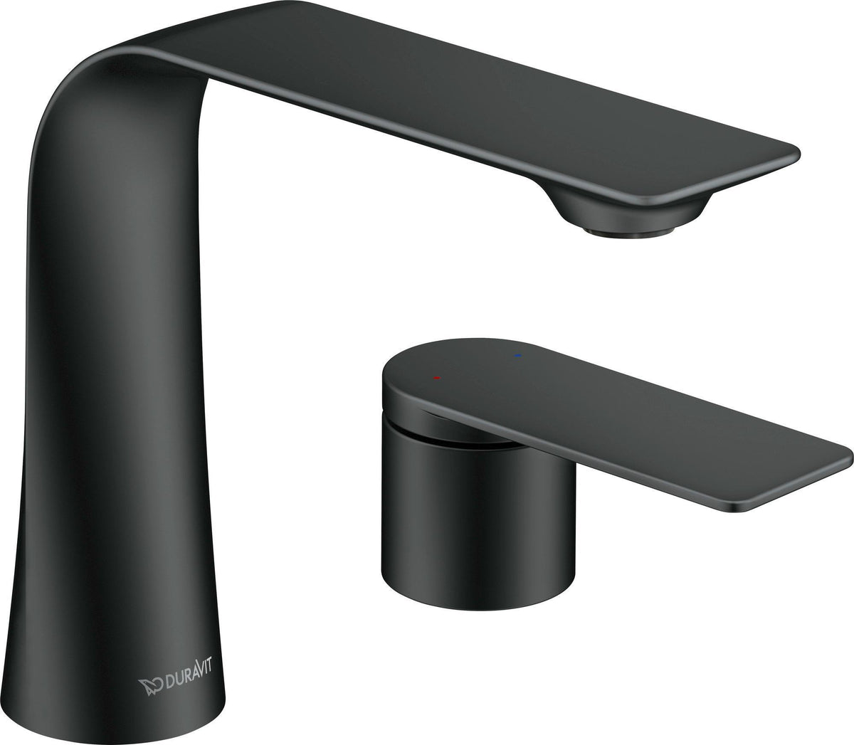 Duravit D.1 2-Loch Waschtischarmatur Chrom mit Keramikmischsystem und 148 mm Ausladung