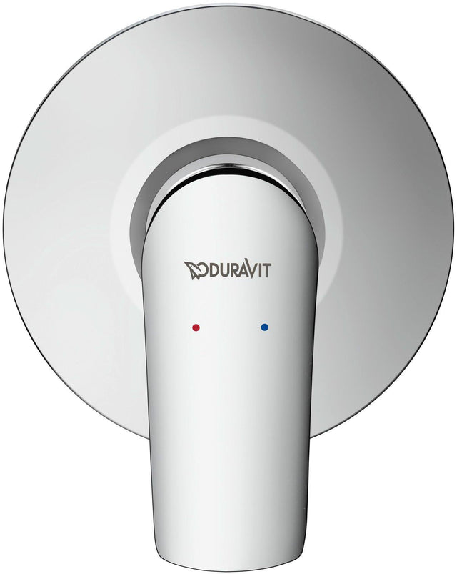 Duravit No.1 Einhebelmischer Unterputz Set – Keramikmischsystem, Chrom Hochglanz