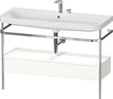 Duravit Waschtischset Happy D.2 Plus 1175x490mm Taupe Supermatt Ein Hahnloch