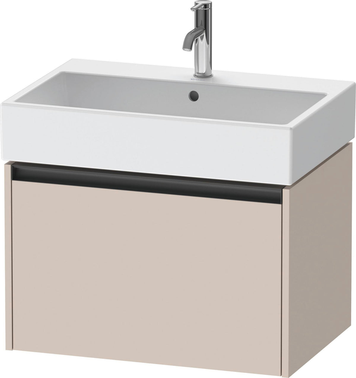 Duravit Waschtischunterbau Ketho.2 wandhängend 684 mm betongrau matt mit 1 Auszug