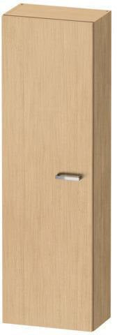 DURAVIT XBase Halbhochschrank 400 mm weiß matt, Anschlag links, mit Soft-Close und 4 Glasböden