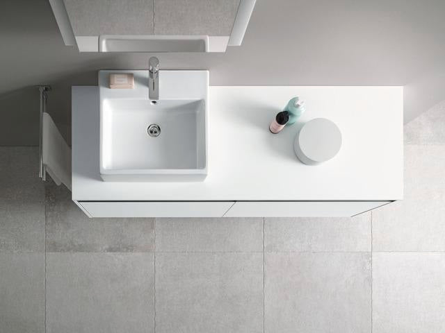 Duravit Waschtisch Vero Air 500 mm mit Überlauf und Hahnlochbank, weiss, geschliffen