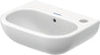 Duravit D-Code Handwaschbecken 360 mm mit Überlauf, 1 Hahnloch rechts, wandhängend, weiß