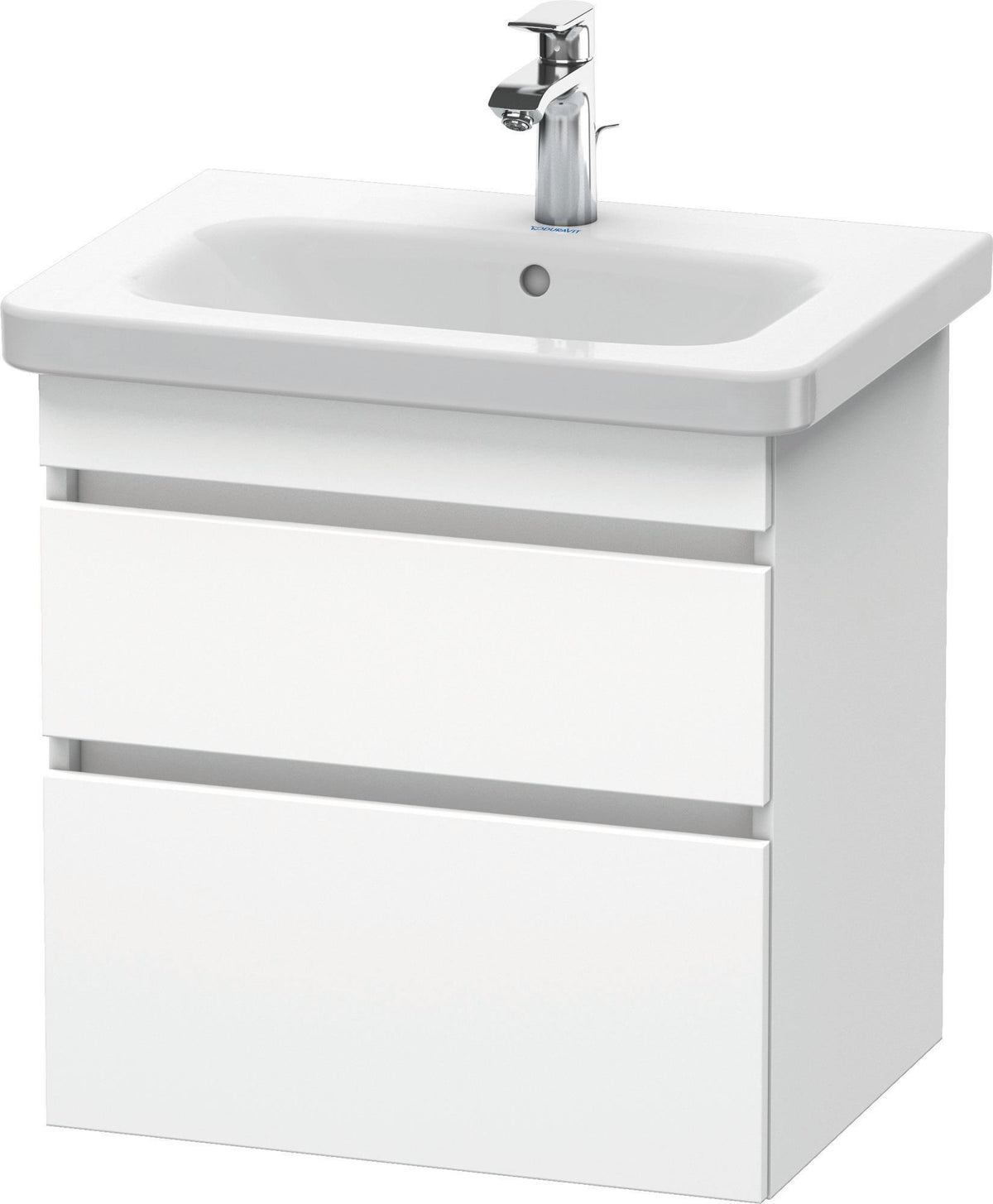 DURAVIT DuraStyle Waschtischunterbau wandhängend 580 mm mit 2 Schubkästen, weiß matt