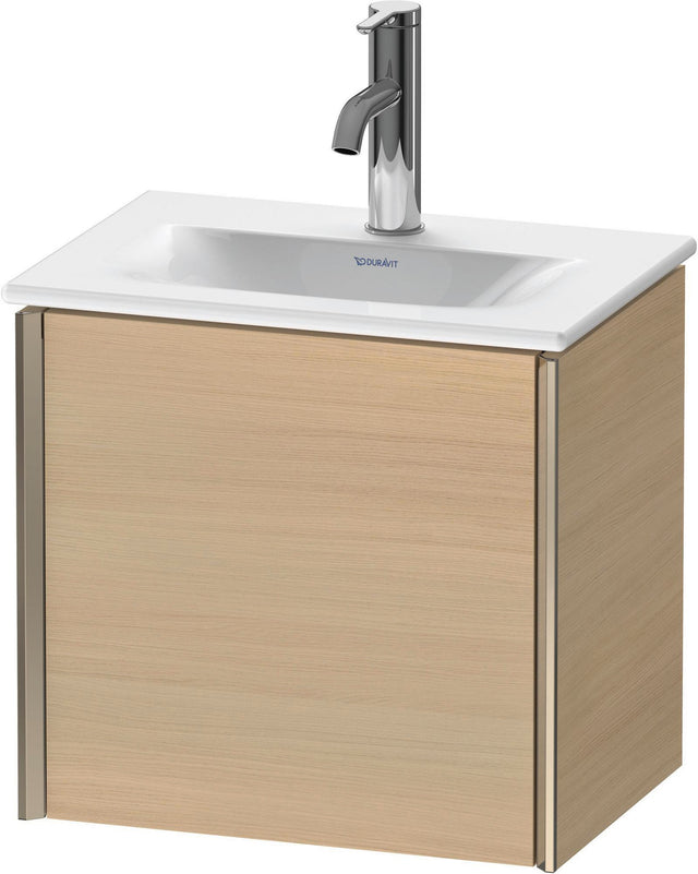 DURAVIT XViu Waschtischunterbau wandhängend, 1 Tür, Eiche, 430 mm, Tip-On-Technik