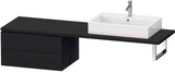DURAVIT L-Cube Unterschrank 720 mm, 2 Schubkästen, weiß matt, wandhängend