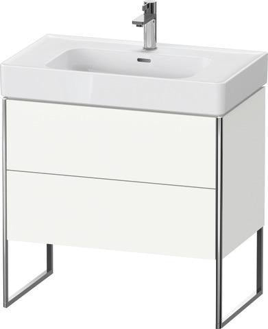 Duravit Waschtischunterbau XSQUARE 784 mm ta s-matt mit 2 Auszügen und Fußgestell