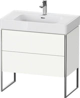 Duravit Waschtischunterbau XSQUARE 784 mm ta s-matt mit 2 Auszügen und Fußgestell