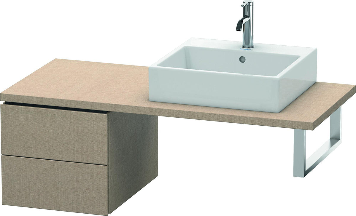 Duravit L-Cube Unterschrank für Konsole 420 mm, 2 Schubkästen, Weiß Matt