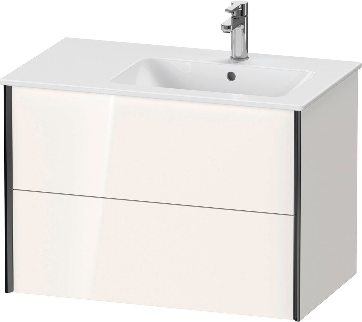 DURAVIT XViu Waschtischunterbau wandhängend 810 mm, 2 Schubkästen, weiß matt
