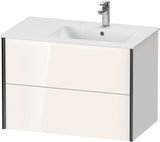 DURAVIT XViu Waschtischunterbau wandhängend 810 mm, 2 Schubkästen, weiß matt