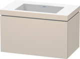 DURAVIT L-Cube c-bonded Waschtischunterbau 800 mm wandhängend mit Tip-on und Siphon