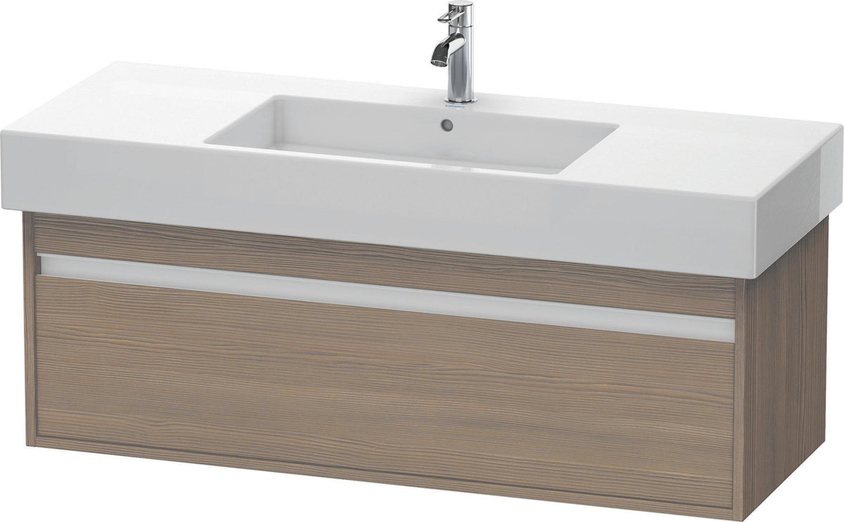 DURAVIT Ketho Waschtischunterbau wandhängend 1200 mm Eiche Terra mit 1 Auszug