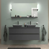 DURAVIT Sivida Waschtischset 1350 mm mit Konsole, 2 Becken, weiss