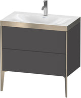 DURAVIT XViu c-bonded Waschtischset bodenstehend 800 mm mit 2 Auszügen und Push-Open
