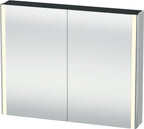 Mitteldichte Faserplatte (MDF) / weiß / XSquare m.Beleuchtung 800x1000x155mm, Weiß Seidenmatt