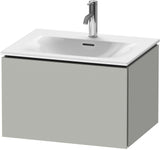 Duravit L-Cube Waschtischunterbau 620 mm weiß matt, 1 Auszug, wandhängend, Tip-On
