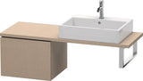 Duravit L-Cube Konsolenunterschrank 520 mm amerikanisch Nussbaum mit Tip-On-Technik