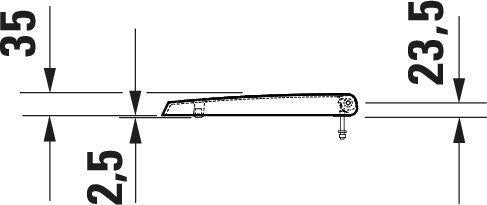 DURAVIT ME by Starck Urinal-Deckel mit Absenkautomatik, Weiß Seidenmatt, 334x307x35 mm