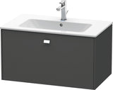 Duravit Brioso Waschtischunterbau 620 mm betongrau matt mit 1 Auszug und Soft-Close