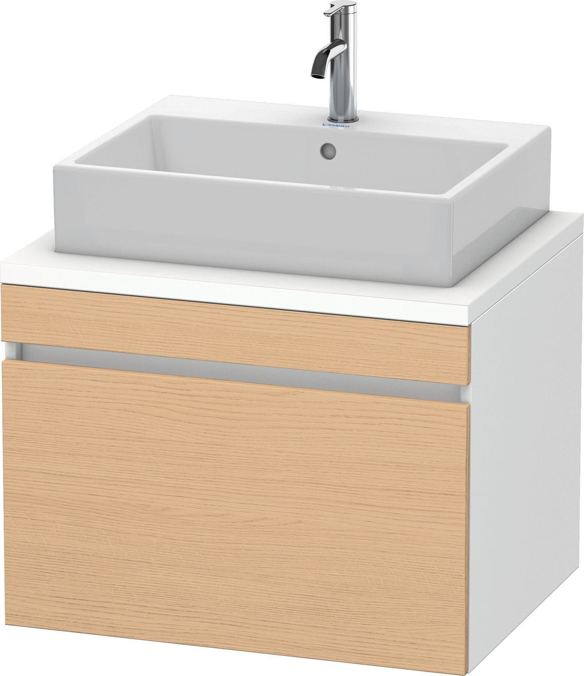 Duravit DuraStyle Konsolenwaschtischunterbau 700 mm betongrau matt mit 1 Auszug und Soft-Close