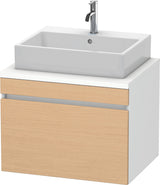 Duravit DuraStyle Konsolenwaschtischunterbau 700 mm betongrau matt mit 1 Auszug und Soft-Close