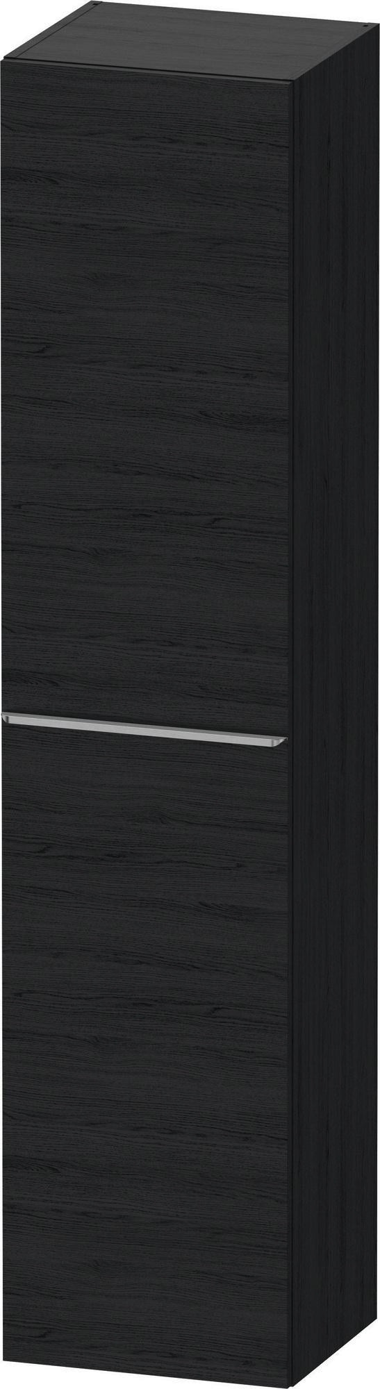 DURAVIT D-Neo Hochschrank 400x360x1760 mm, 1 Tür links, Eiche Schwarz – Matt, Soft-Close