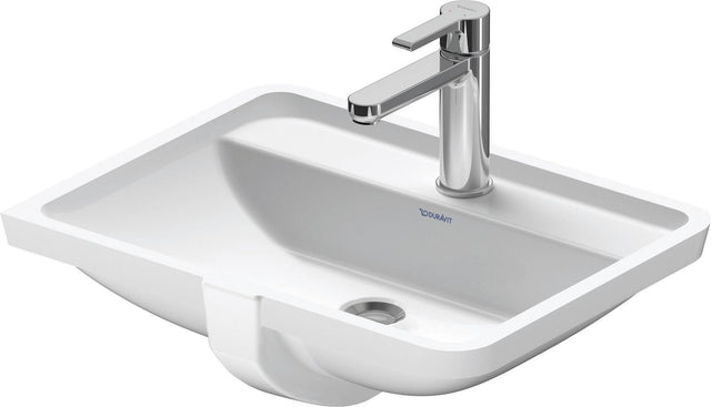 DURAVIT Einbauwaschtisch Starck 3 490 mm weiß mit Überlauf und 1 Hahnloch