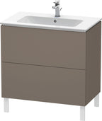 flannel grey seidenmatt / Mitteldichte Faserplatte (MDF) / 2 Auszüge