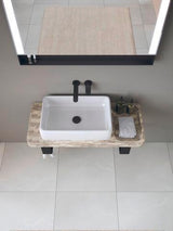 DURAVIT Qatego Aufsatzbecken mit Konsole 1000 mm Weiß Hochglanz HygieneGlaze