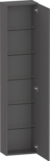 DURAVIT DuraStyle Hochschrank 400 mm betongrau matt, 1 Tür links, Soft-Close