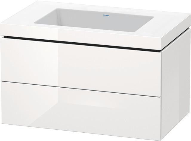 Duravit Waschtischset L-Cube 800 mm mit Vero Air Möbelwaschtisch – wandhängend, 2 Schubkästen