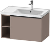 DURAVIT D-Neo Waschtischunterbau 784 mm wandhängend mit 1 Auszug und 2 offenen Fächern in Betongrau Matt