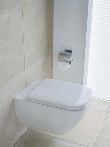 Duravit Wand-WC Happy D.2 540 mm Tiefspüler mit Durafix, weiß – wandhängend