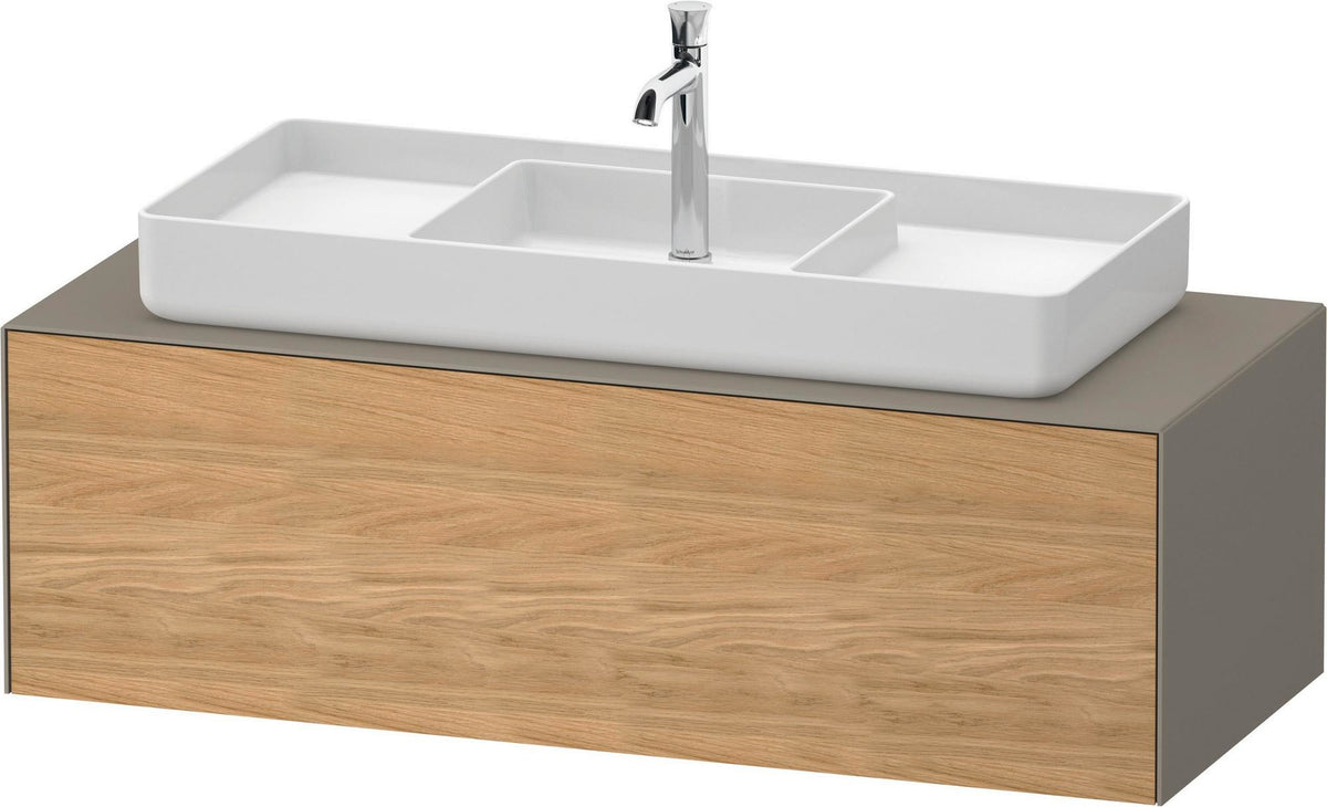 DURAVIT White Tulip Konsolen-Waschtischunterbau 1300 mm, wandhängend, weiß seidenmatt, 1 Auszug