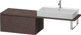 DURAVIT L-Cube Unterschrank für Konsole 820 mm, 1 Auszug, Weiß Matt, Tip-on