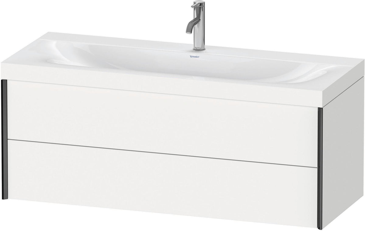 DURAVIT XViu c-bonded Waschtischset 1200 mm wandhängend mit 2 Schubkästen – Weiß