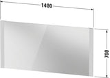 DURAVIT Licht & Spiegel Wandspiegel 600x700mm beleuchtet mit Schalter IP44